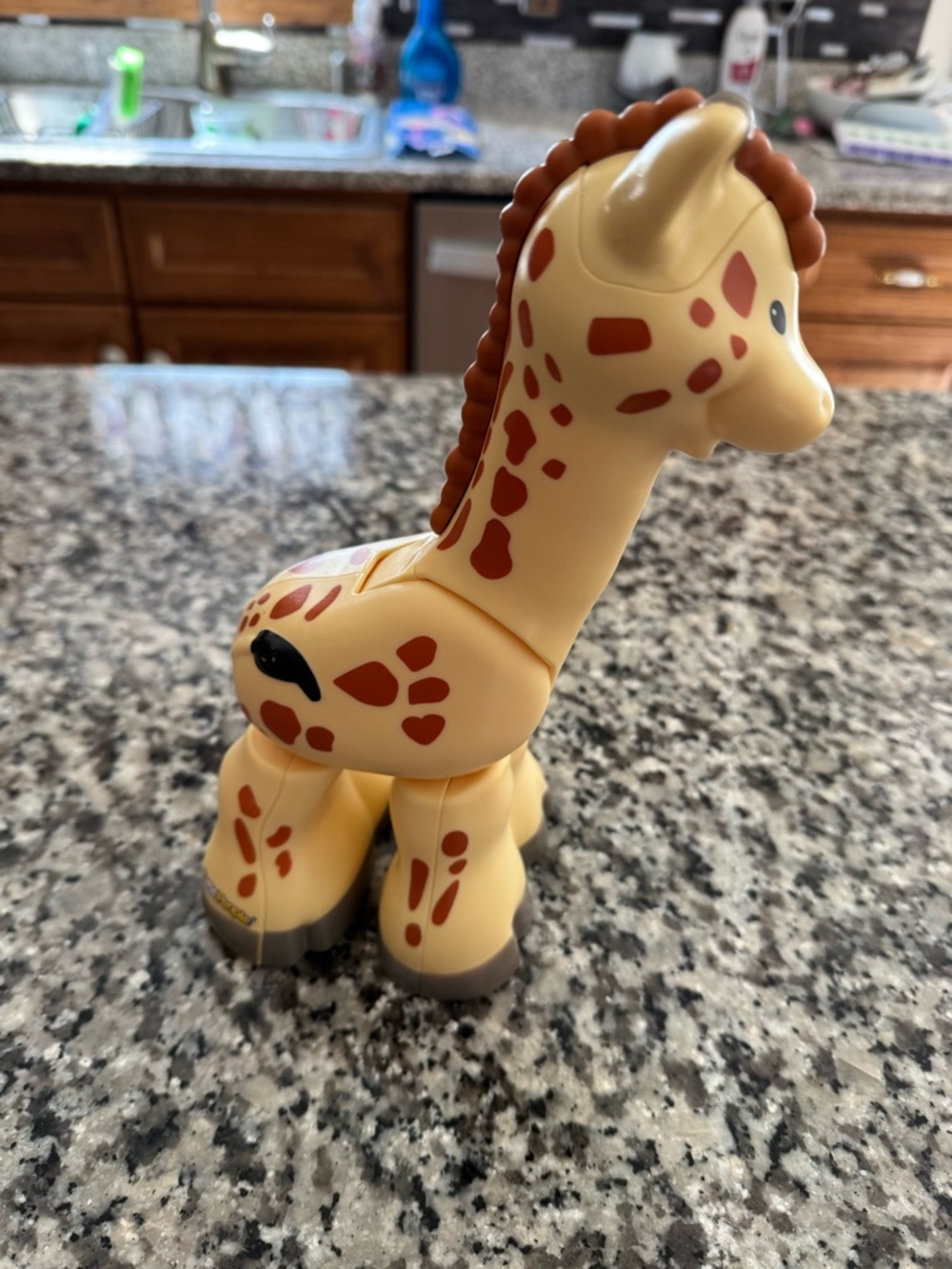 Fisher price Little people Plastic Giraffe Cream and Brown